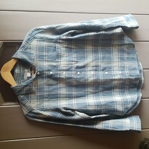 NWT Outerknown Coastal Double Weave Plaid Shirt